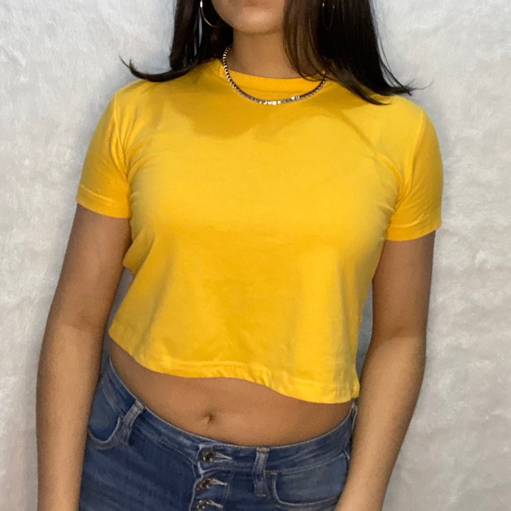 Yellow Crop Top
